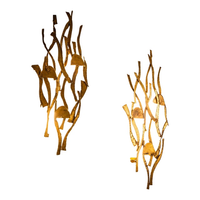 Late 20th Century Wall Lights by Salvino Marsura - Pair For Sale