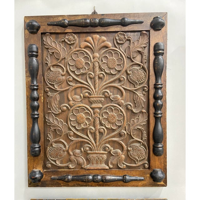Early 20th Century Jacobean Style Oak Panel For Sale - Image 9 of 9