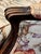 Vintage French Bergère With Carved Floral Crest For Sale - Image 10 of 12