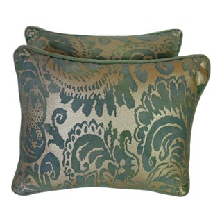 Pair of Fortuny Textile Pillows For Sale