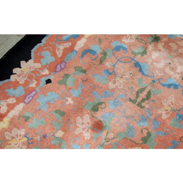 1920s Handmade Antique Art Deco Chinese Rug For Sale In New York - Image 6 of 9