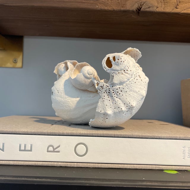 2020s “Symphony, Time, Still” 1/1 Signed by the Artist Cheryl Fudge. Modern Abstraction Hand Painted Nantucket Sculpture. For Sale - Image 5 of 11