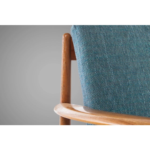 France and Son Danish Modern Model 118 Chair by Grete Jalk for France and Sons with Commentary Danish Ottoman, Denmark, 1960's For Sale - Image 4 of 13