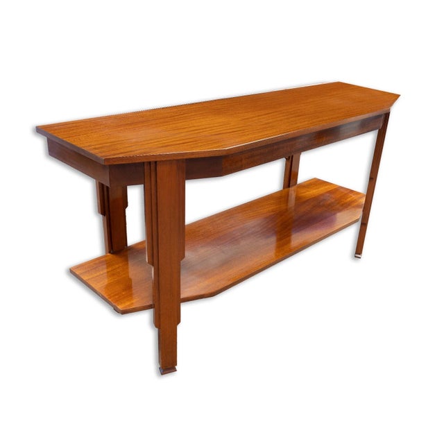Art Deco Art Deco Style Wooden Console Sofa Foyer Table For Sale - Image 3 of 8