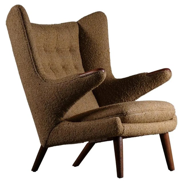 Papa Bear Chair attributed to Hans J. Wegner, 1950s For Sale - Image 10 of 10