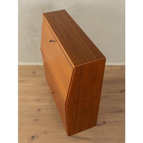 Vintage Wooden Brown Bureau, 1960s For Sale - Image 4 of 7