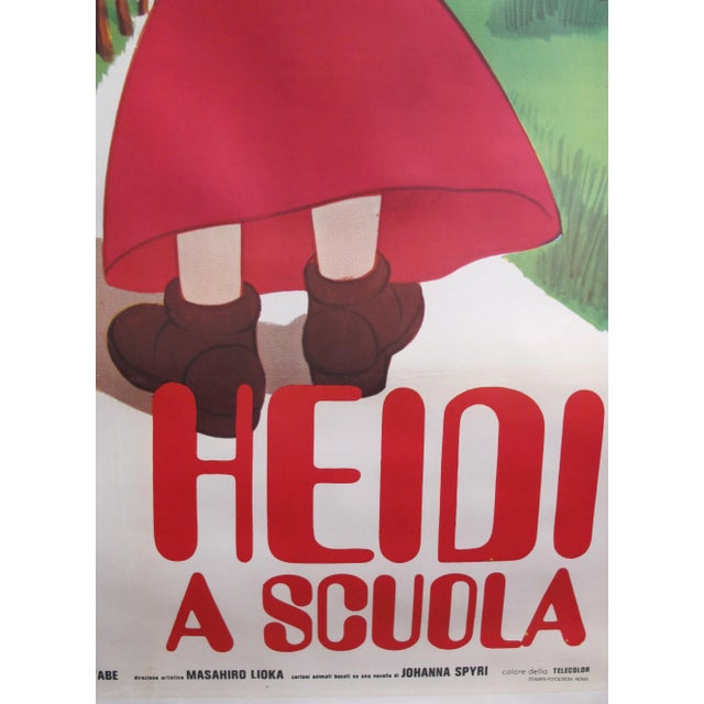 Illustration 1985 Original Oversize Movie Poster (Italian Version) - Heidi For Sale - Image 3 of 6
