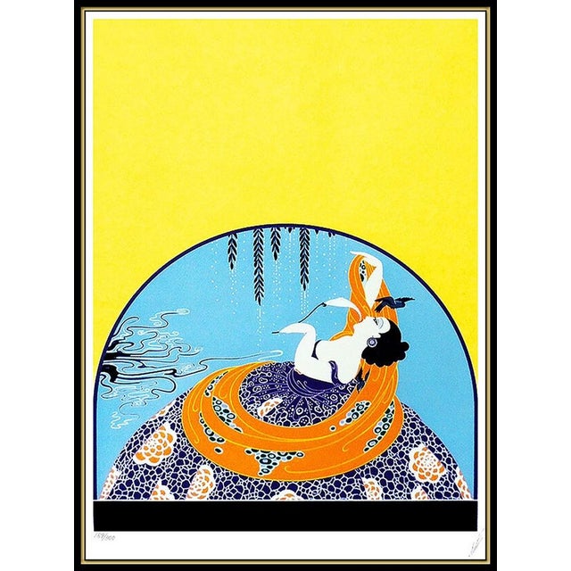Message us to inquire about custom framing options! (Included for free with every purchase) Erte Serigraph "After the...