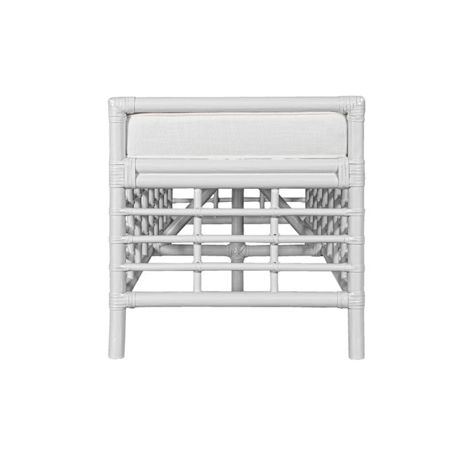 Luna Bench - White For Sale In West Palm - Image 6 of 7
