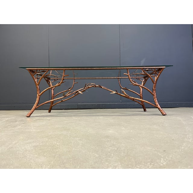 Vintage Wrought Iron Branch Coffee Table, 1970s, in Very Good conditions. Designed 1970 to 1979