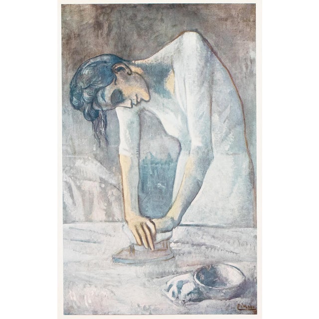 The School of Paris 1952 After Pablo Picasso "Woman Ironing", Period Full-Color Print For Sale - Image 3 of 7