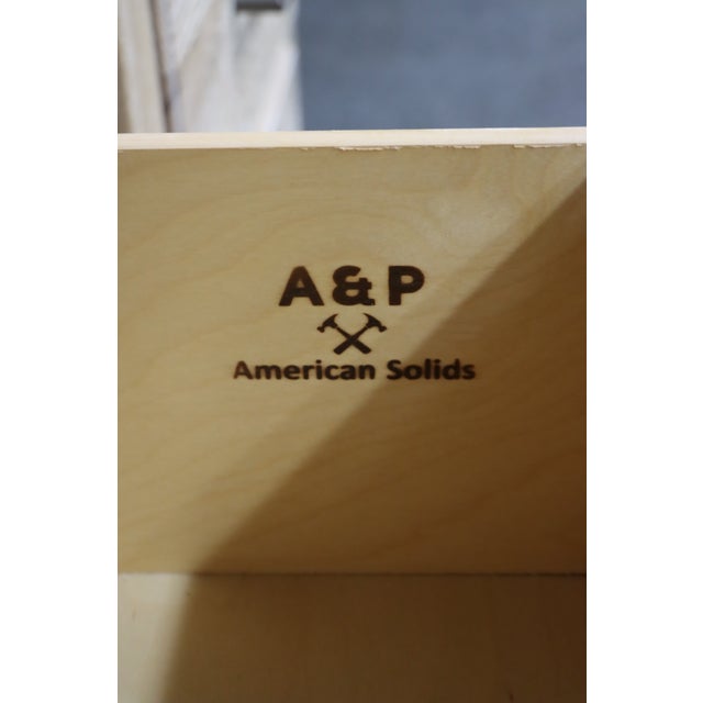 Wood Pair of Contemporary Solid White Oak Nightstands by Vaughan-Bassett For Sale - Image 7 of 15