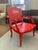 18th Century Louis XV Fauteuils in Hollywood Regency Coral- A Pair For Sale - Image 11 of 14
