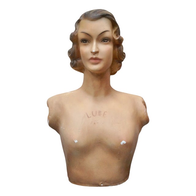 Vintage Mannequin Lubé Paris Bust, 1930 For Sale