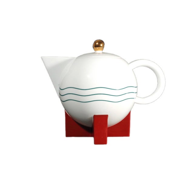 Michael Graves Big Dripper Ceramic Coffee Pot for Swid Powell For Sale - Image 13 of 18