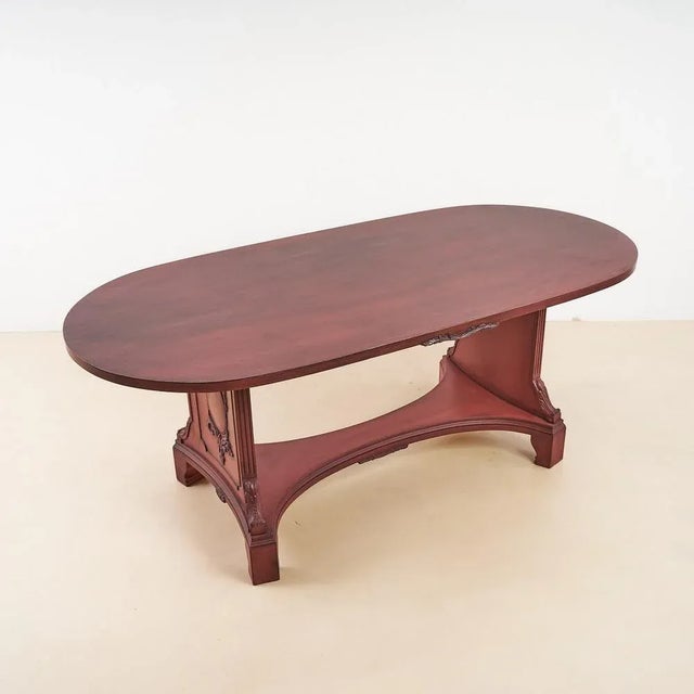 Height Table: 79.5 Width: 201 Depth: 95 This piece is attributed to the mentioned designer/maker. It has no attribution...