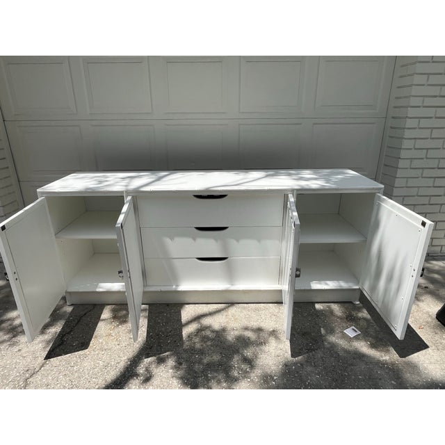 Omega 1970s Omega Palm Beach Regency Chinese Chippendale Credenza For Sale - Image 4 of 12