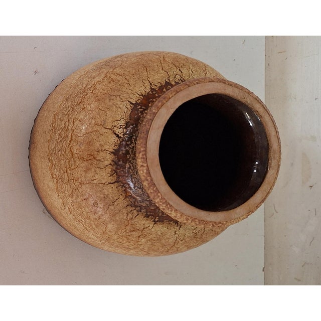Vintage German Ceramic Vase by Scheurich, 1970s For Sale - Image 3 of 5