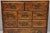 Vintage Italian Olive Wood Veneer Campaign Chest of Drawers Cabinet Side Table For Sale - Image 4 of 18