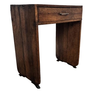 Small Antique Italian Rustic Walnut Console Table, 1890s For Sale