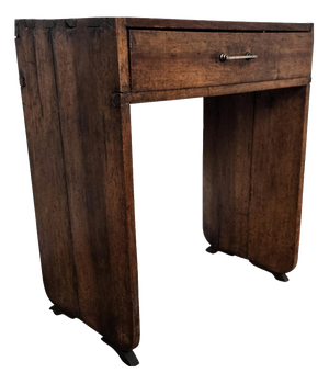 Small Antique Italian Rustic Walnut Console Table, 1890s