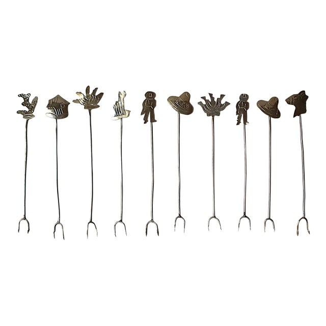 Mexican Cocktail Appetizer Picks, Circa 1960s For Sale