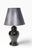 Black 1970s Asian Modern Ginger Jar Form Ceramic Black Table Lamp For Sale - Image 8 of 8