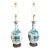 Huge Lamp Pair Blue & Metallic Gold Hand Painted Peacocks 1960s Kutani For Sale - Image 17 of 18