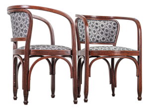 No. 715 Armchairs by Gustav Siegel for Jacob & Josef Kohn, Vienna, Austria, 1905, Set of 2
