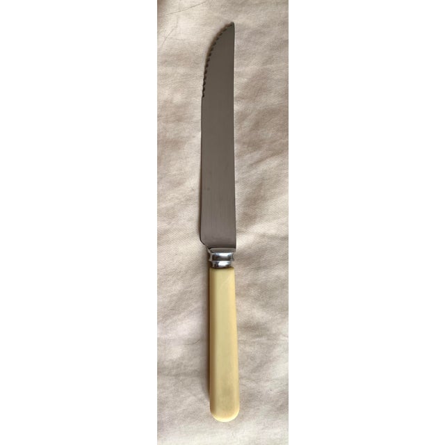 Vintage Allen and West Stainless Steel Steak Knives, Set of 6 with original box For Sale In Los Angeles - Image 6 of 7