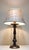 1990s Vintage Table Lamp by Diga Colmore with Metal Base and Fabric Shade, 1990s For Sale - Image 5 of 11