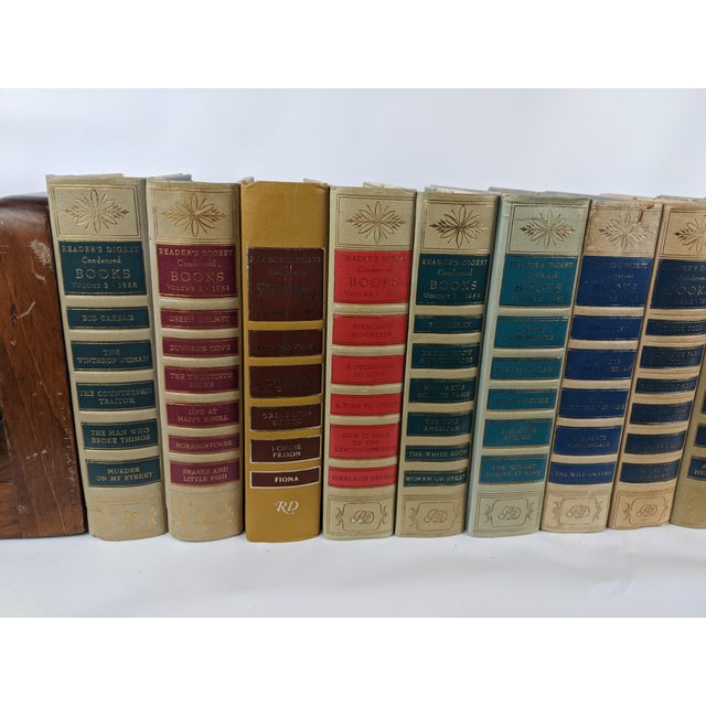 1950s–1960s Reader’s Digest Cream, Pastel & Gold Gilt Decorative Books - Set of 15 For Sale - Image 15 of 18