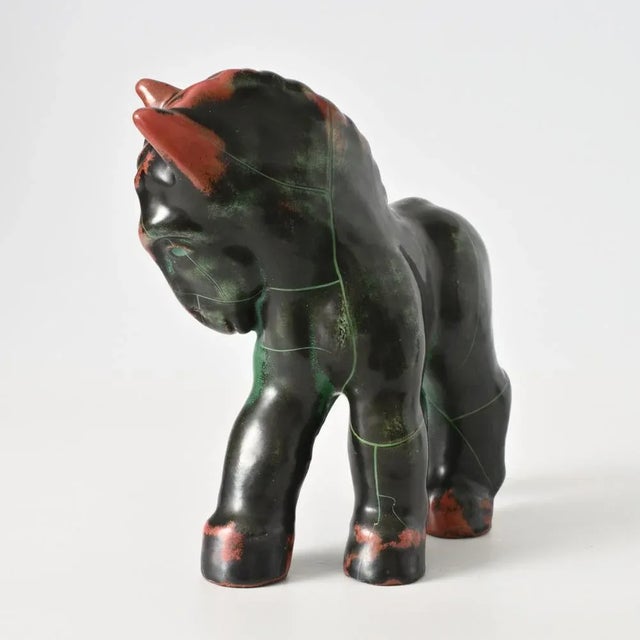 Art Deco Horse Figurine attributed to Paul Dresler for Grootenburg, 1930s For Sale - Image 4 of 11