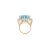 35.2 Ctw Bohemian Chic Sky Blue Topaz & Diamond Cocktail Ring Size 5 For Sale In New York - Image 6 of 12