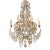 Vintage Italian Beaded Crystal Chandelier With 6 Lights For Sale