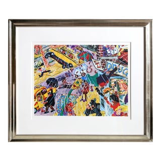 Blewy, Red Grooms Screen Print For Sale