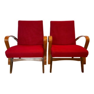 Vintage Lounge Chairs by Frantisek Jirak for Tatra, 1960s, Set of 2 For Sale