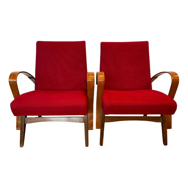 Vintage Lounge Chairs by Frantisek Jirak for Tatra, 1960s, Set of 2 For Sale