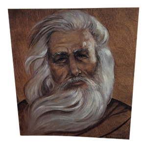 Vintage Folk Art Lithograph by Brother Matthew Entitled “Moses”