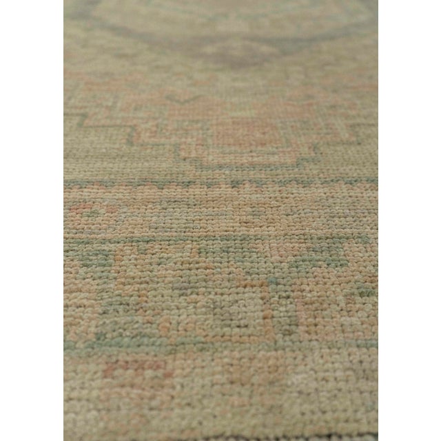 Turkish Turkish Oushak Rug 2'11" x 10'2" #20257 For Sale - Image 3 of 8