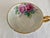 Ceramic Vintage Ucagco Ceramics Japan Porcelain Teacup and Saucer Set Cobalt Blue Pink Rose Lusterware Pierced Scalloped Rim Mid-Century Excellent Condition For Sale - Image 7 of 13