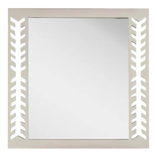 Fleur Home Audubon Spruce Square Mirror in Useful Gray, 48x48 For Sale