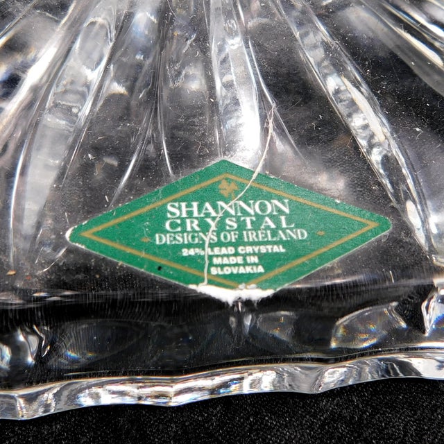 This is a Shannon footed cut crystal compote. It has the Shannon sticker on the base as shown. The pattern looks like...