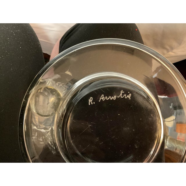 Mid-Century Modern Mid 20th Century Renato Anatra Vetra Murano Glass Bowl With Bird For Sale - Image 3 of 4