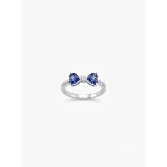 Natural 18k Gold Blue Sapphire Halo Ring With Diamonds, 1.37ct For Sale In New York - Image 6 of 8