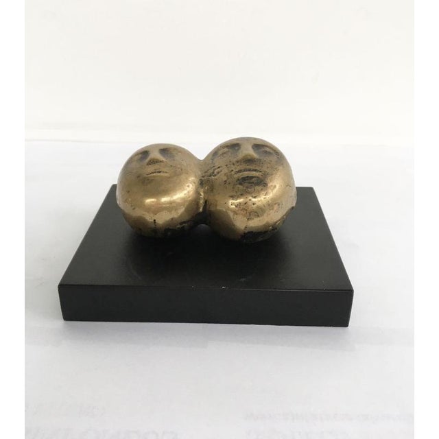 1970s Vintage Italian Bronze Abstract Sculpture by Eli Riva, 1970 For Sale - Image 5 of 18