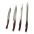 Mid-Century Danish Stainless Steel Knife Set- 4 Pieces For Sale