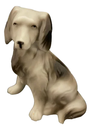 Porcelain Figure of a Dog, 20th Century
