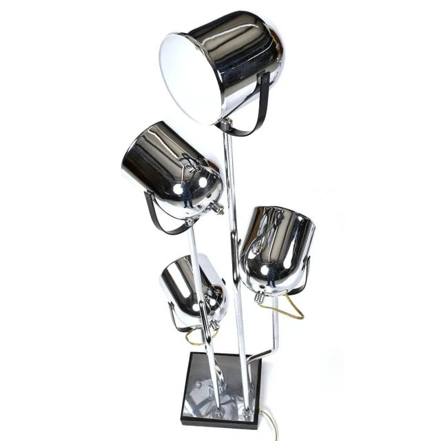 Goffredo Reggiani Pair Goffredo Reggiani Sonneman Style Italian Modern Spotlight Table Lamps For Sale - Image 4 of 13