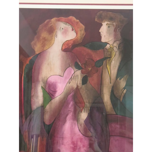 Linda Le Kinff “Robe Du Soir” Seriolithograph in Color on Paper., 2005 For Sale - Image 4 of 9